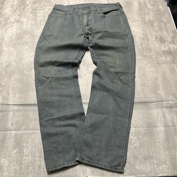 Levi's Other - Vtg Levis Jeans Mens 34x30 Green 514 Straight Leg Stretch Denim 5-Pocket Zip Fly